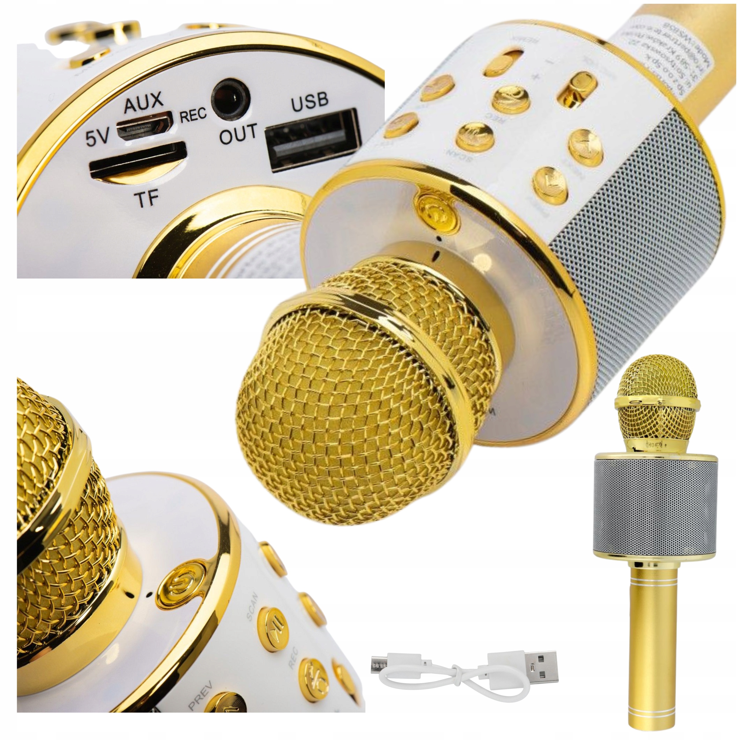 Mikrofon KARAOKE dla dzieci jakość HQ bezprzewodowy głośnik DZIEŃ DZIECKA