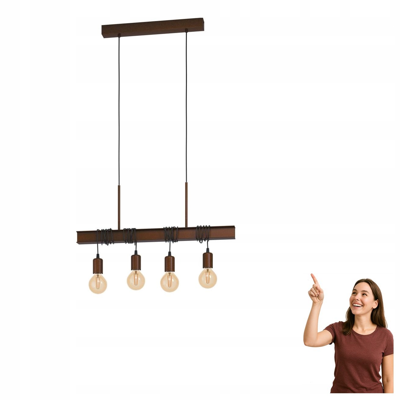 Závesná lampa Townshend 4 43523 Eglo