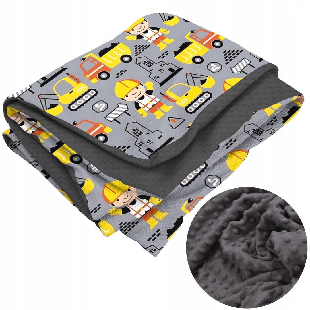 Oboustranný přehoz 120x200 Bavlna Polar Minky bob kuličky teplé