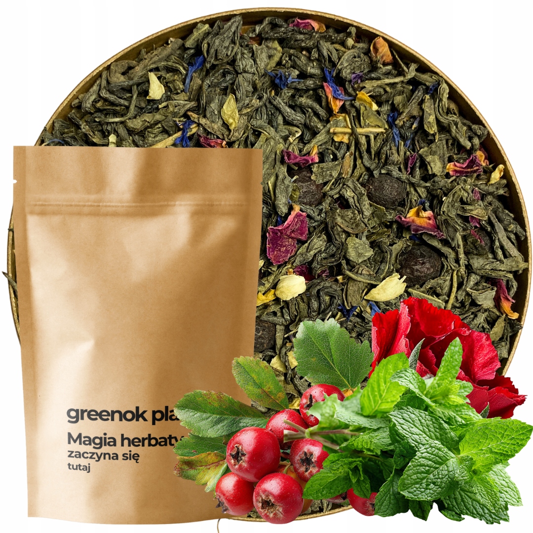 Zelený Čaj Svěžest Máty 1000g Aromatický sencha máta