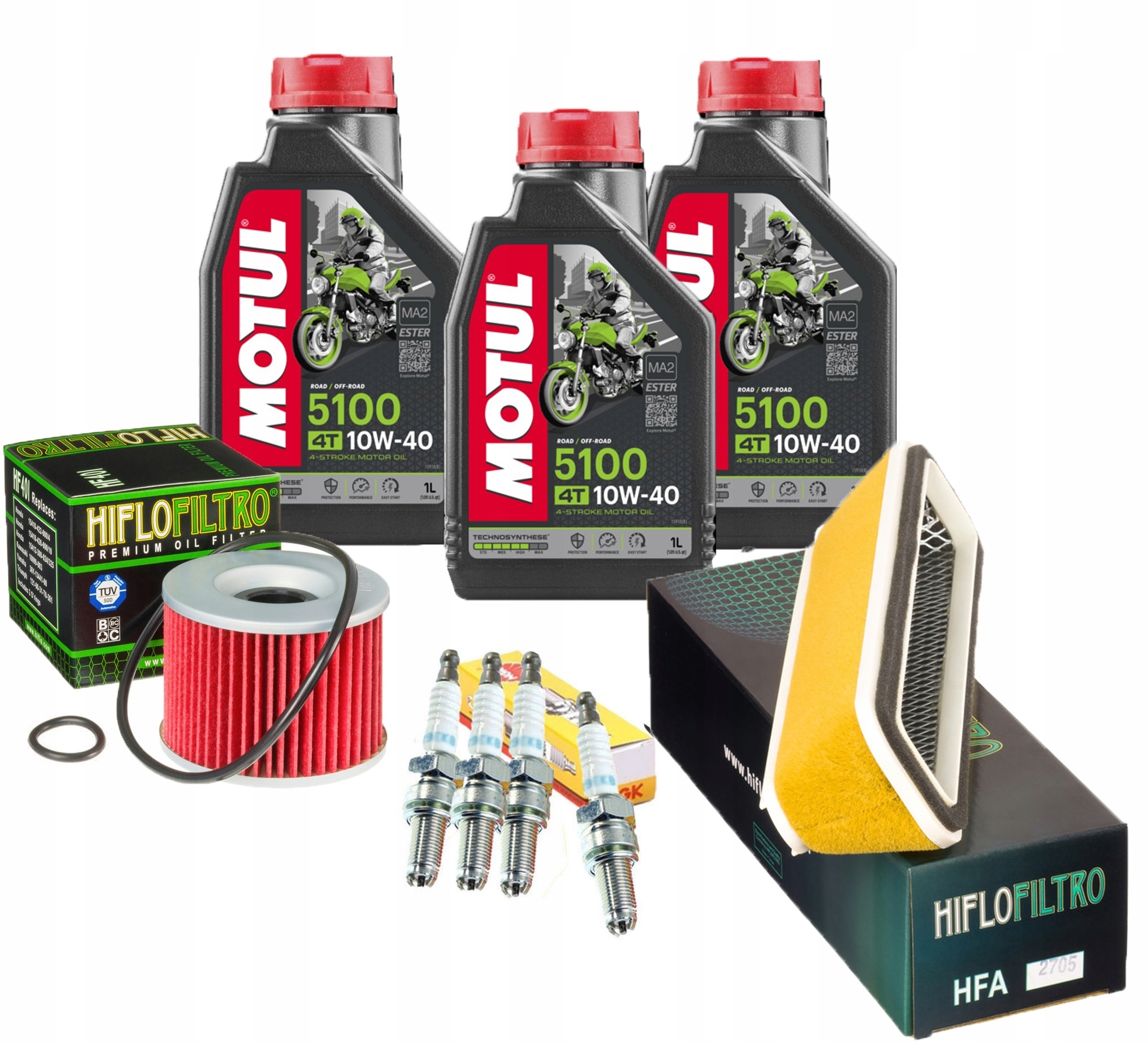 Olej Motul KAWASAKI GTR 1000 96-03r Filtr Świeca