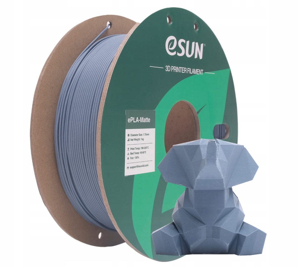 

eSun filament Pla Matte ciemno szary 1.75mm/1kg
