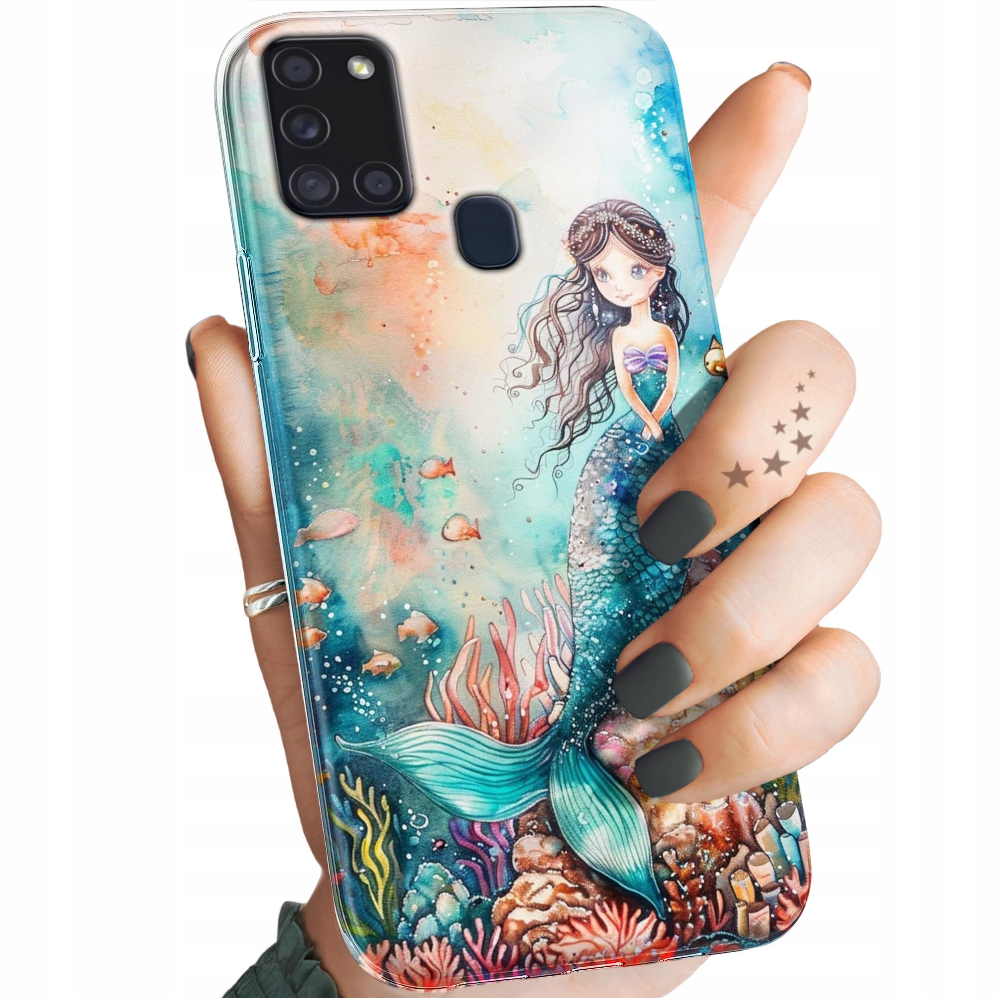 Etui Do Samsung Galaxy A21S Syrenki Nimfy Morskie Panny Obudowa Case