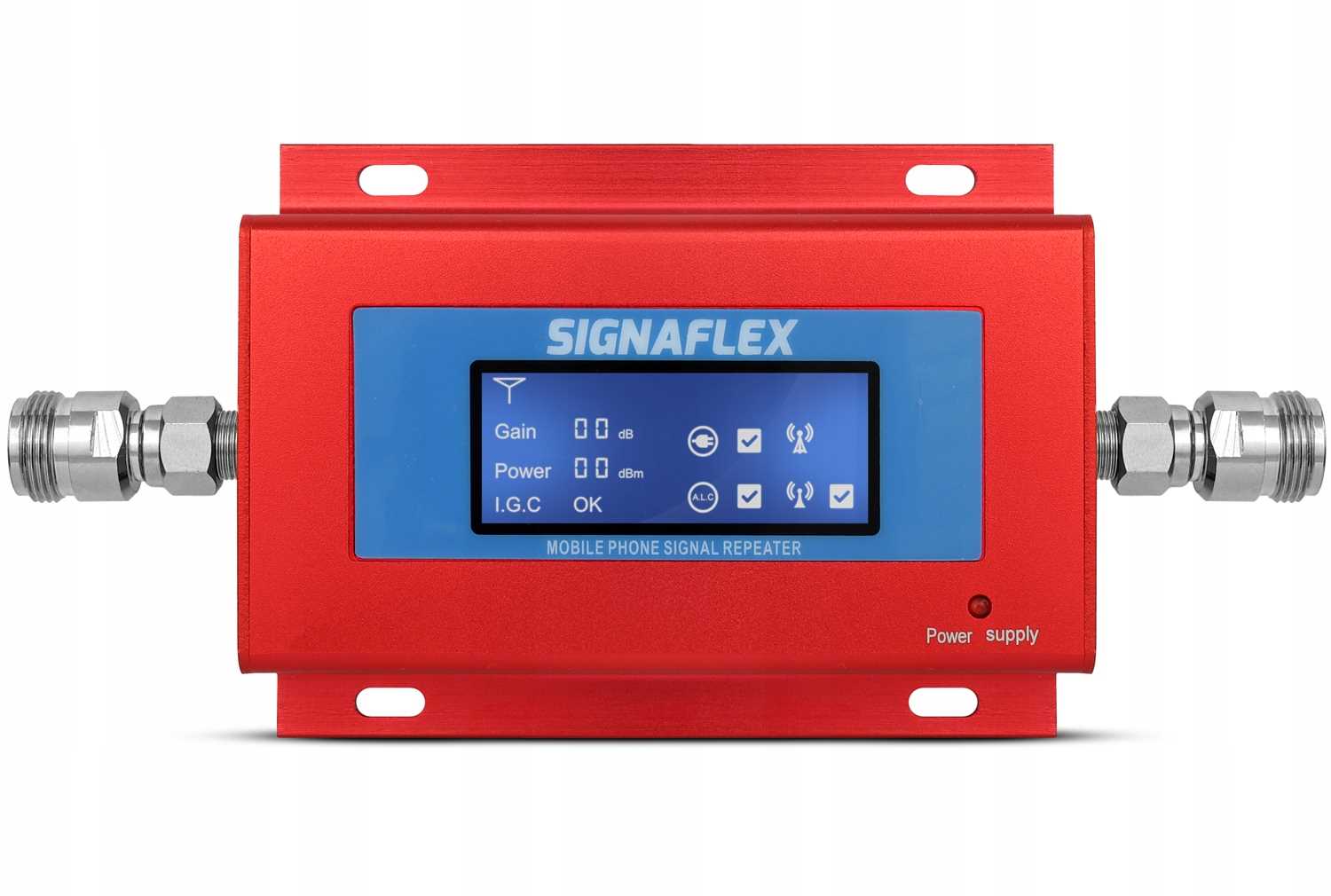 WZMACNIACZ ZASIĘGU SYGNAŁU GSM 2G MOCNA ANTENA Zysk - uplink 0 dB