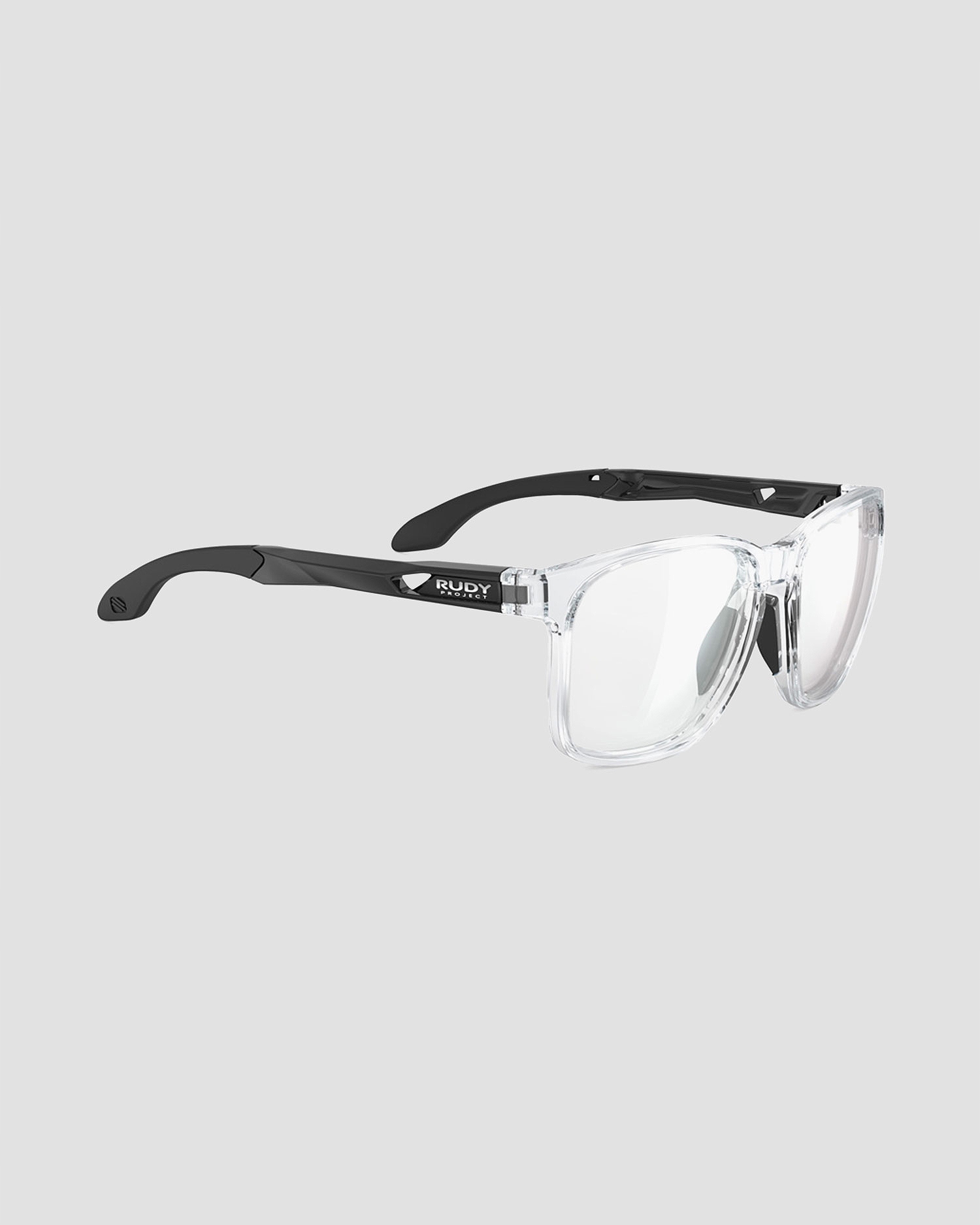 Okulary Rudy Project Lightflow A czarno-przezroczyste z soczewkami Demo