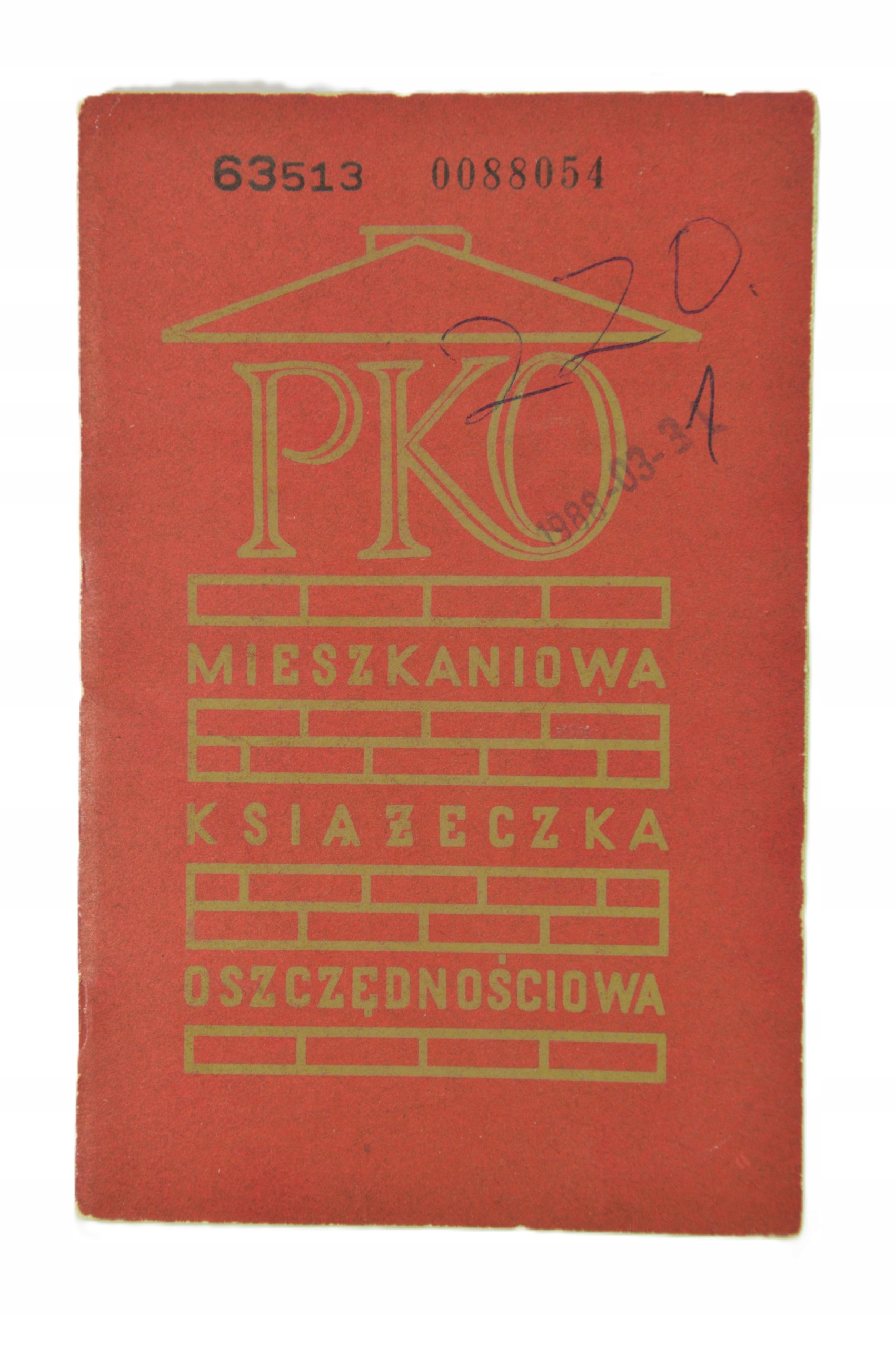 PKO MIESZKANIOWA KSIĄŻECZKA OSZCZĘDNOŚCIOWA POZNAŃ 1984 r.