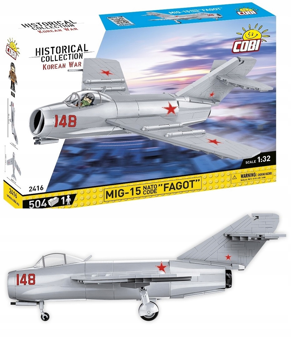 

Klocki Cobi 2416 Radziecki Samolot MIG-15 Fagot