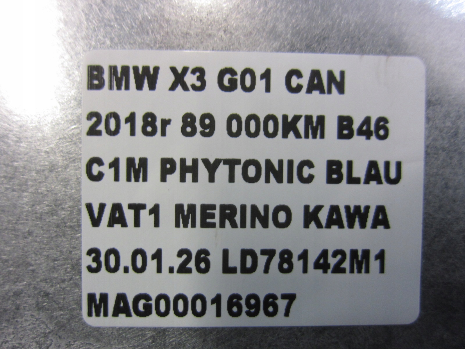 BMW G01 G30 G11 G02 module control unit KAMERY SURROUND VIEW ICAM 66519459780