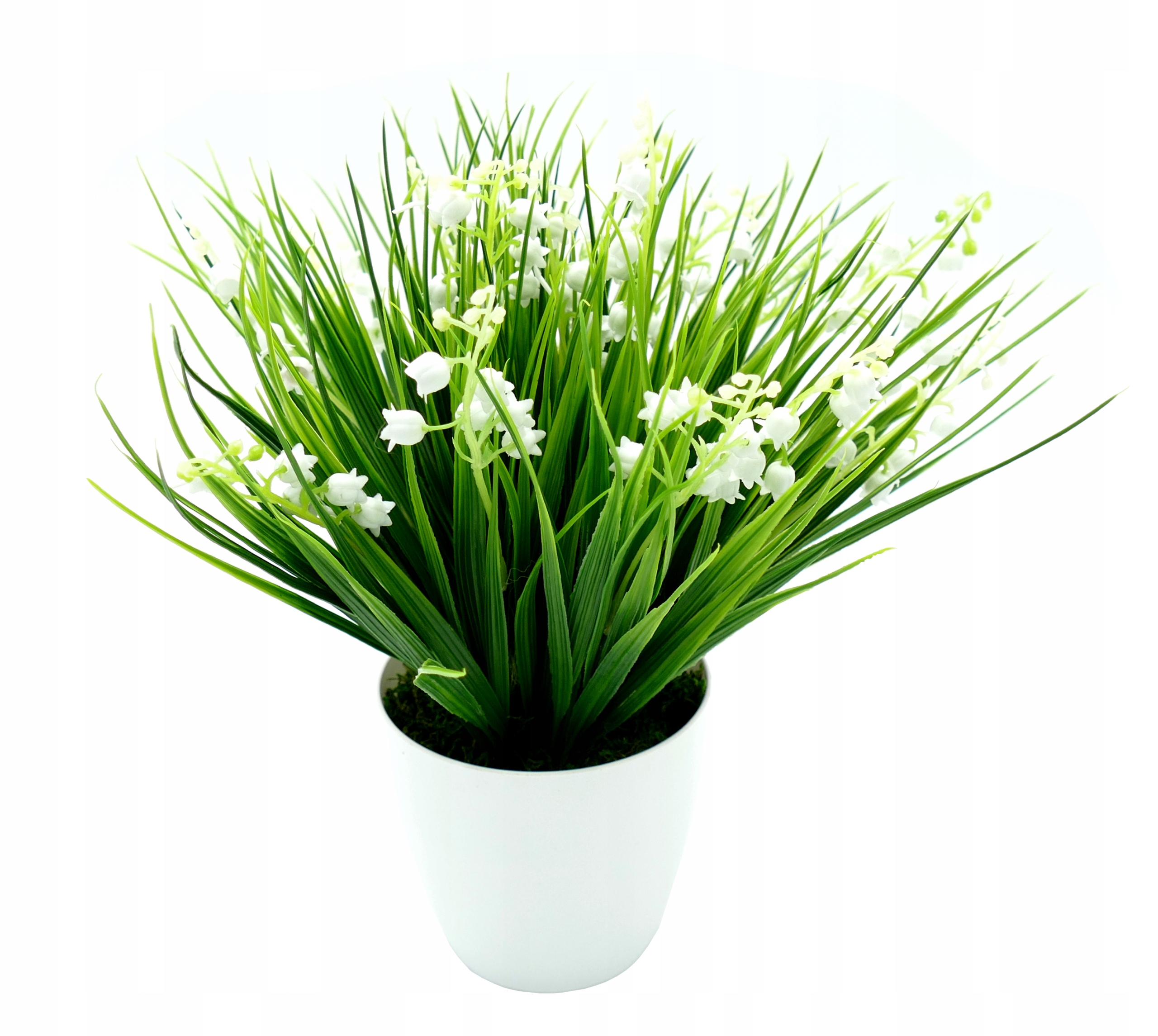 

Sztuczny kwiat Biała Konwalia w doniczce 26cm
