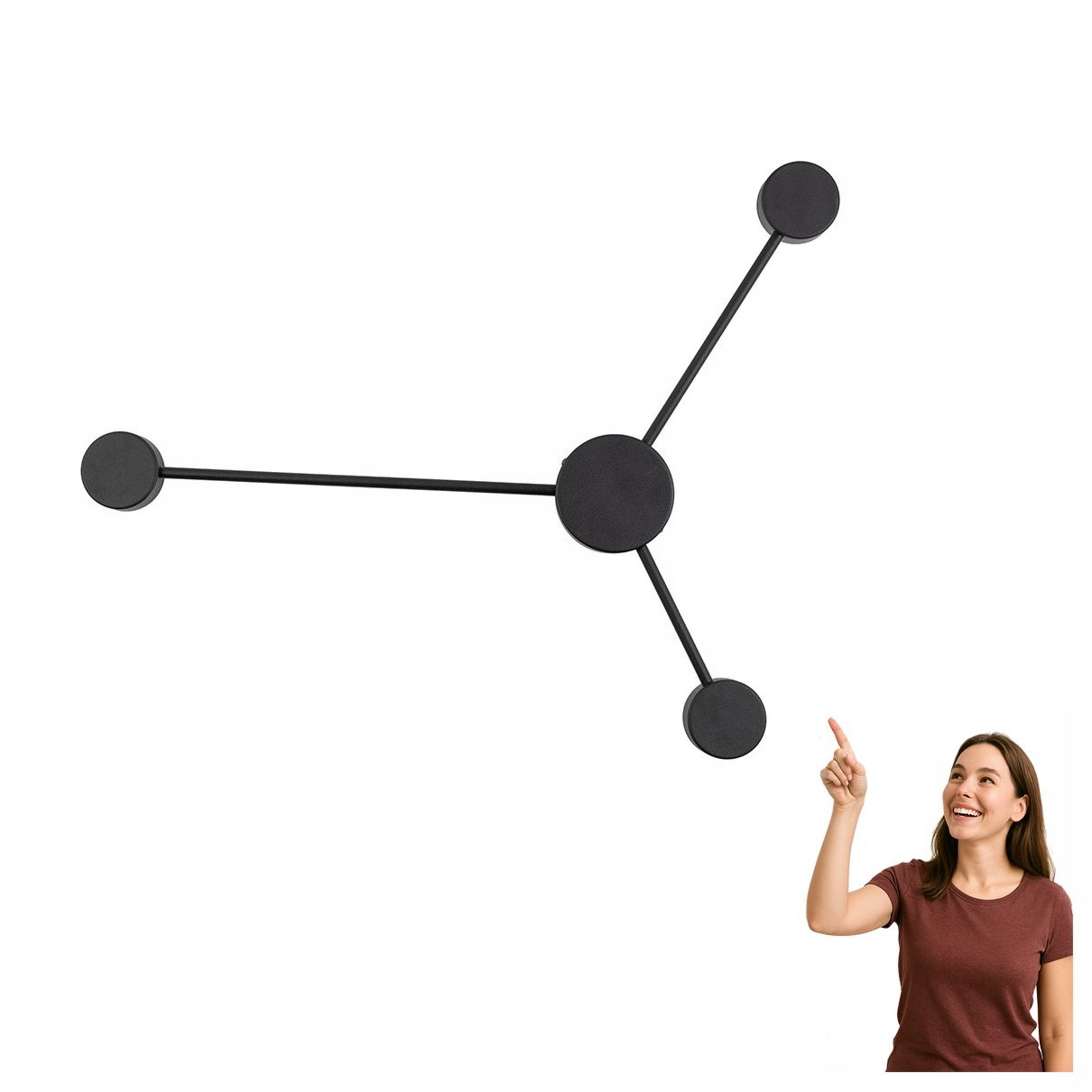 Nástenná lampa Avia Black 6809 Tk Lighting