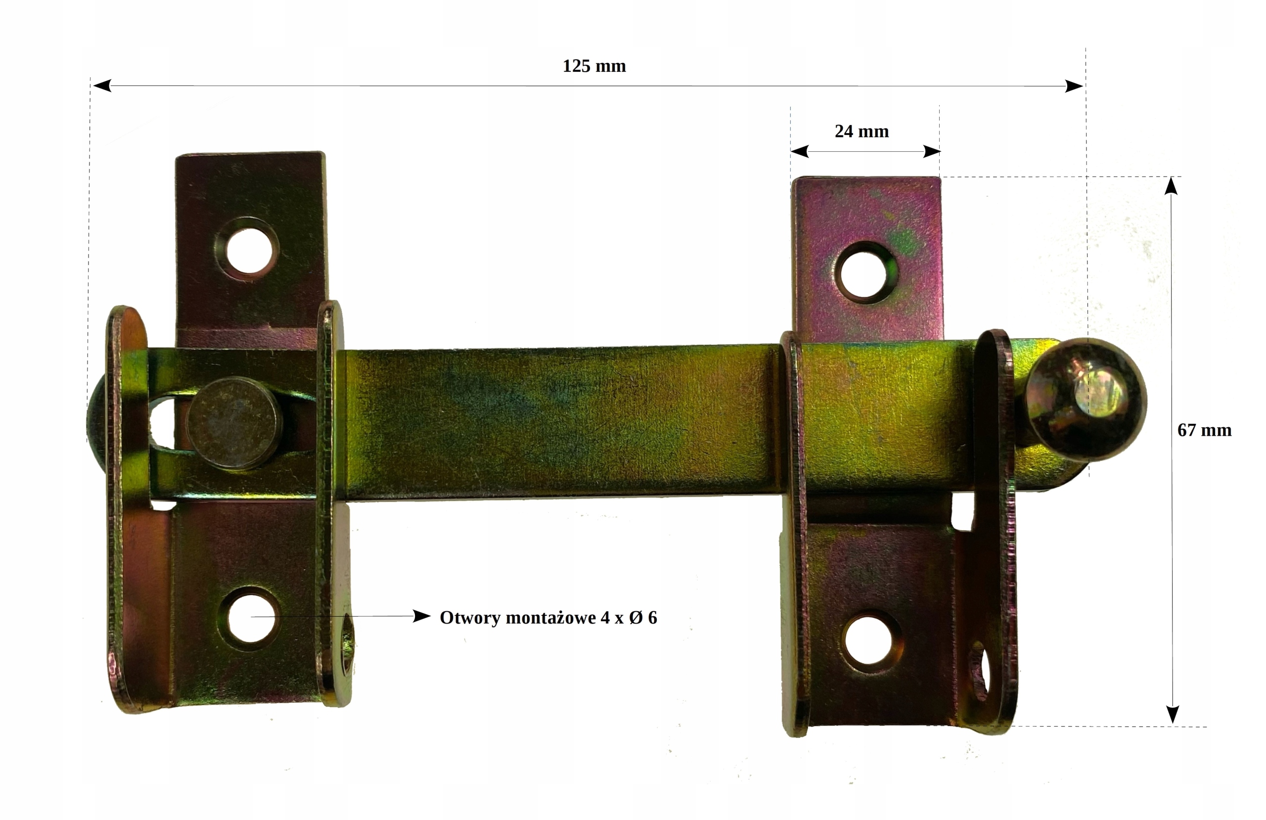 Zamknięcie do okiennic furtek blokada ocynk Kod producenta 1194