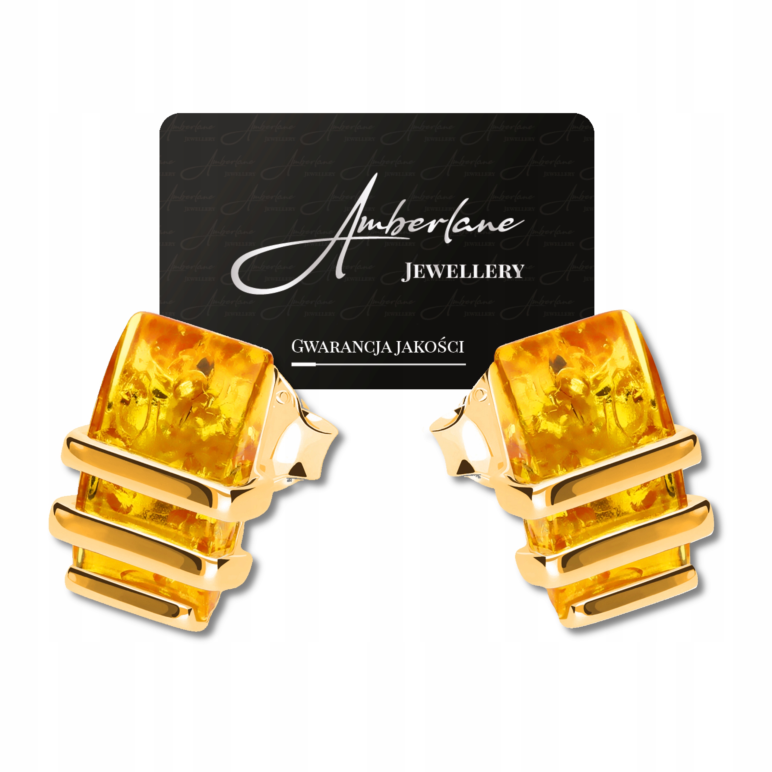 Pozlacené Náušnice S Baltským Jantarem – stříbro 925*18K *výjimečný Dárek
