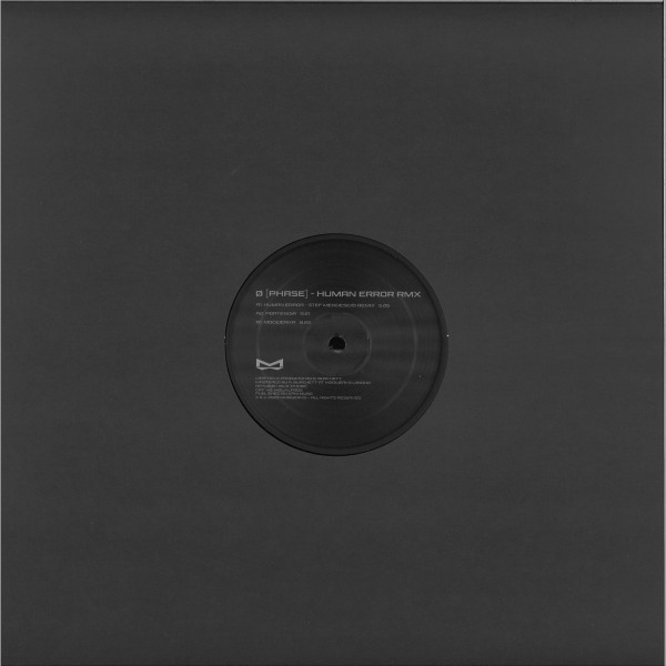 Ø [Phase] Human Error Rmx 12'' Vinyl