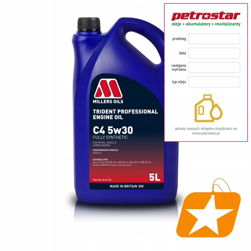 Millers Oils Trident Professional C4 5W30 5L
