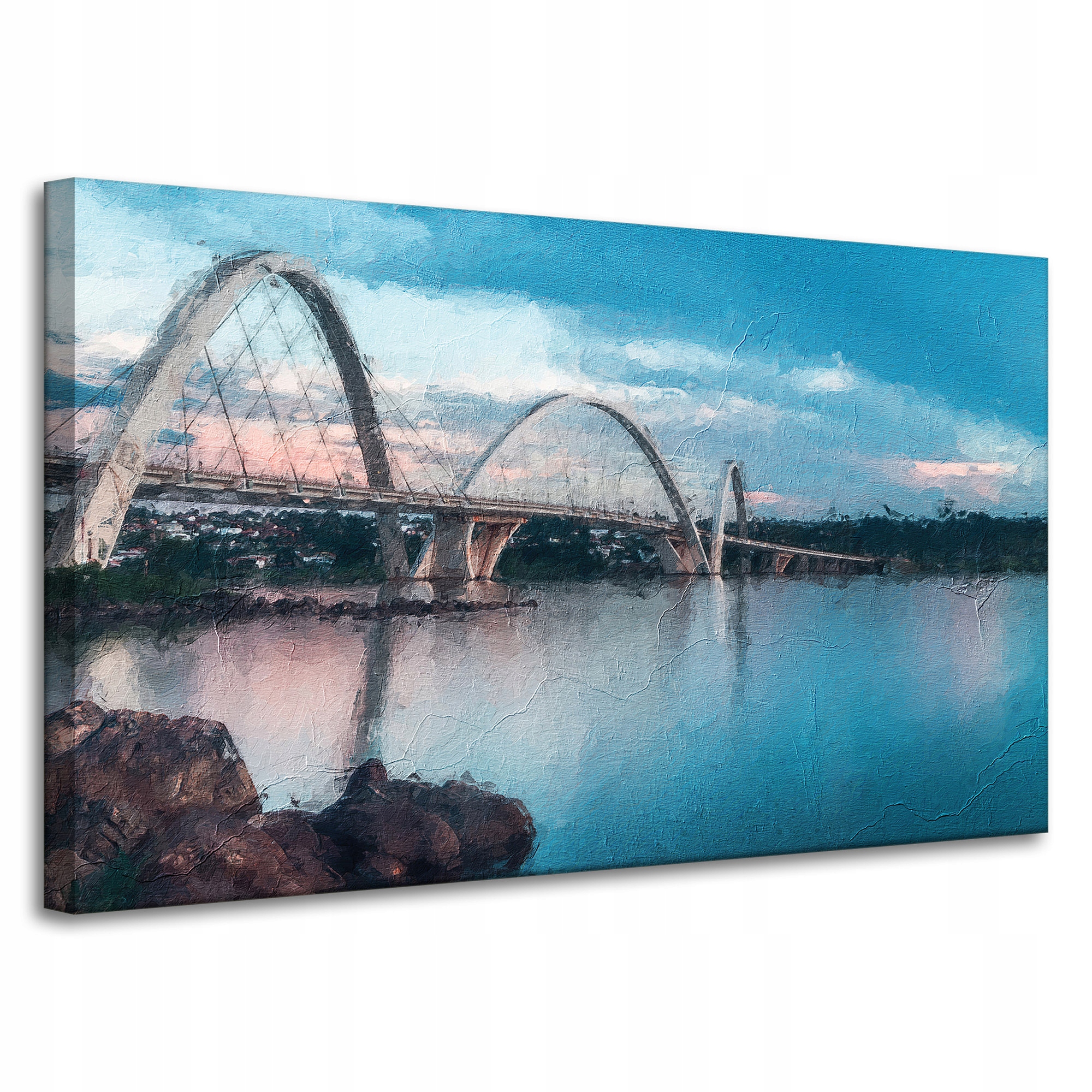 Obraz na plátně Most Juscelino Kubitschek Brazílie 100x60 cm