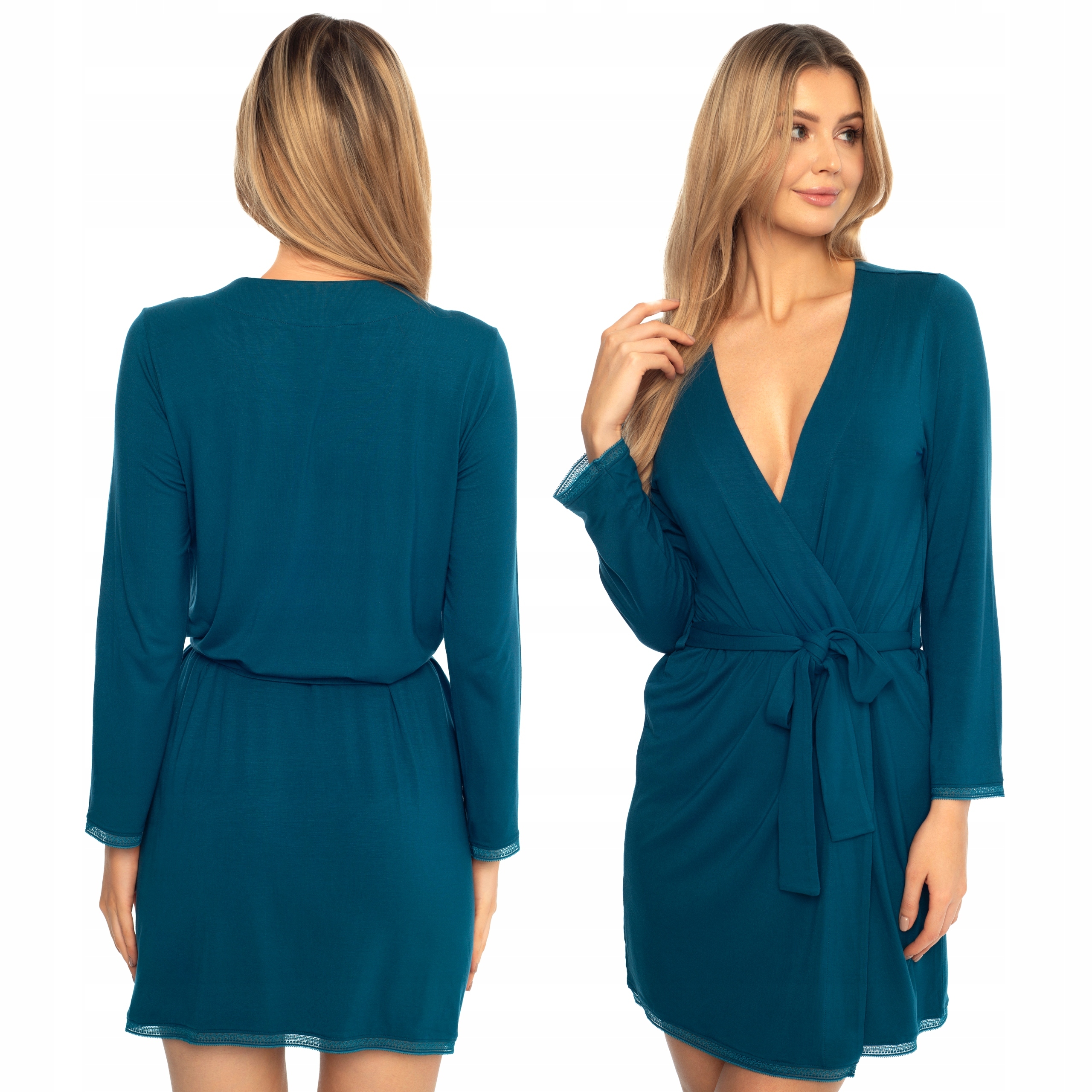 Henderson Alena Dámský župan se zavazováním v pase z Viskózy L