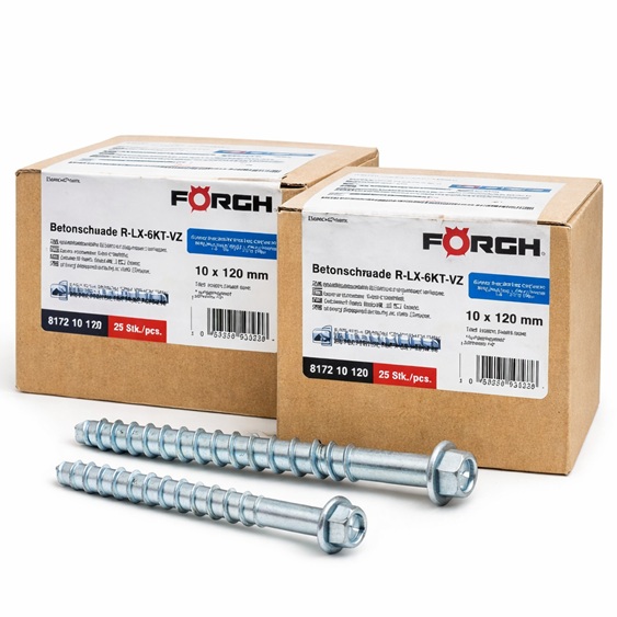 Wkręty do betonu Förch stal nierdzewna 10x120 mm