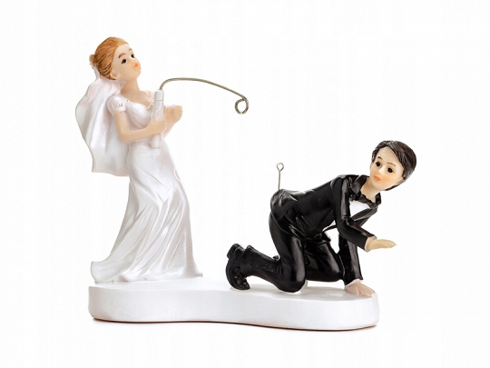 

Figurka na Tort Młoda Para z wędką -- pf18 -- 13cm