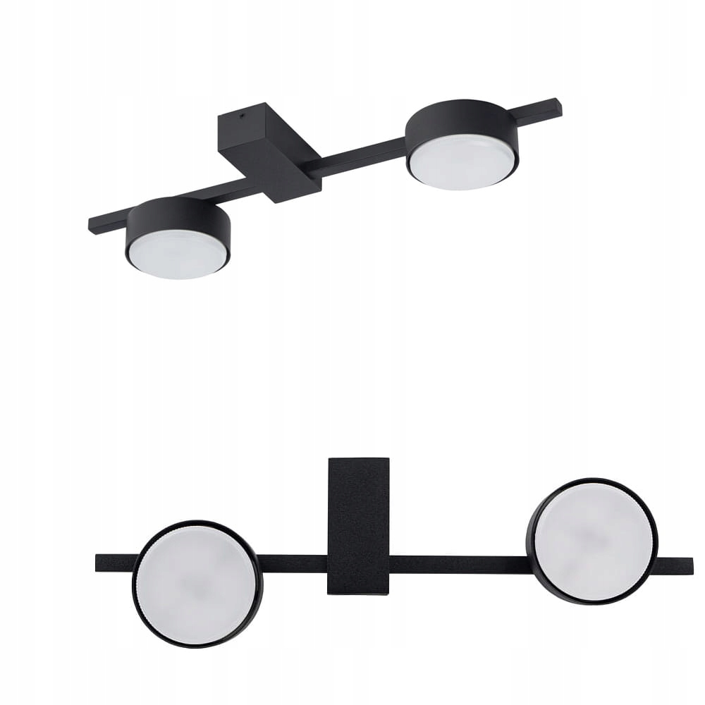 Stropní Svítidlo černý podlouhlý Pills Black II závit 2xGX53 8264 Nowodvorski