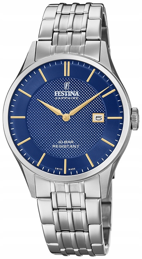 Pánské Hodinky Festina F20005-3 stříbrný náramek