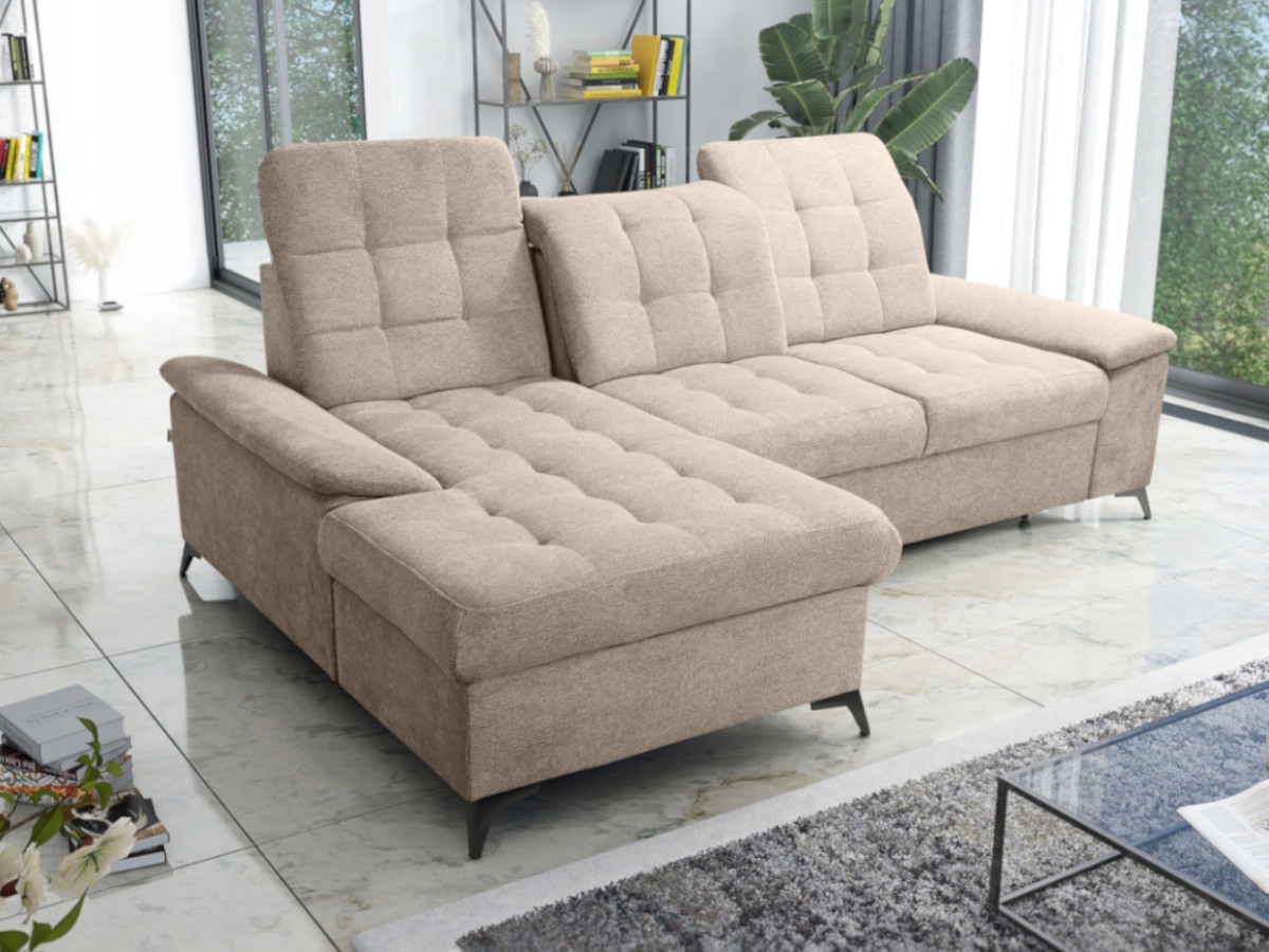 Malý Rohová Sedací Souprava Moderní 257×172 Regulace opěradla sedadla Kongo RBN18