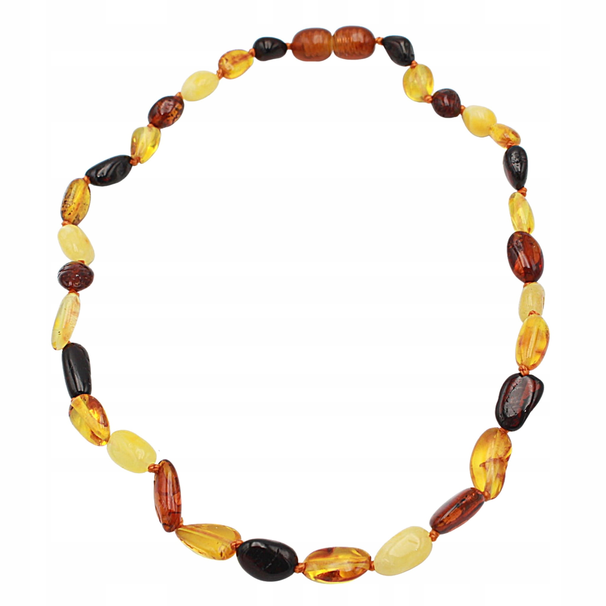 NASZYJNIK DLA DZIECI BURSZTYN NA ZĄBKOWANIE Długość całkowita 32 cm