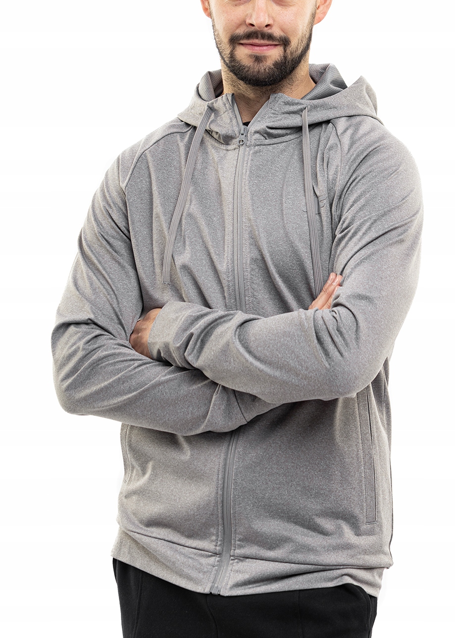 Pánská Mikina S Kapucí 4F Rozepínací sportovní tepláková Tréninková mikina vel M