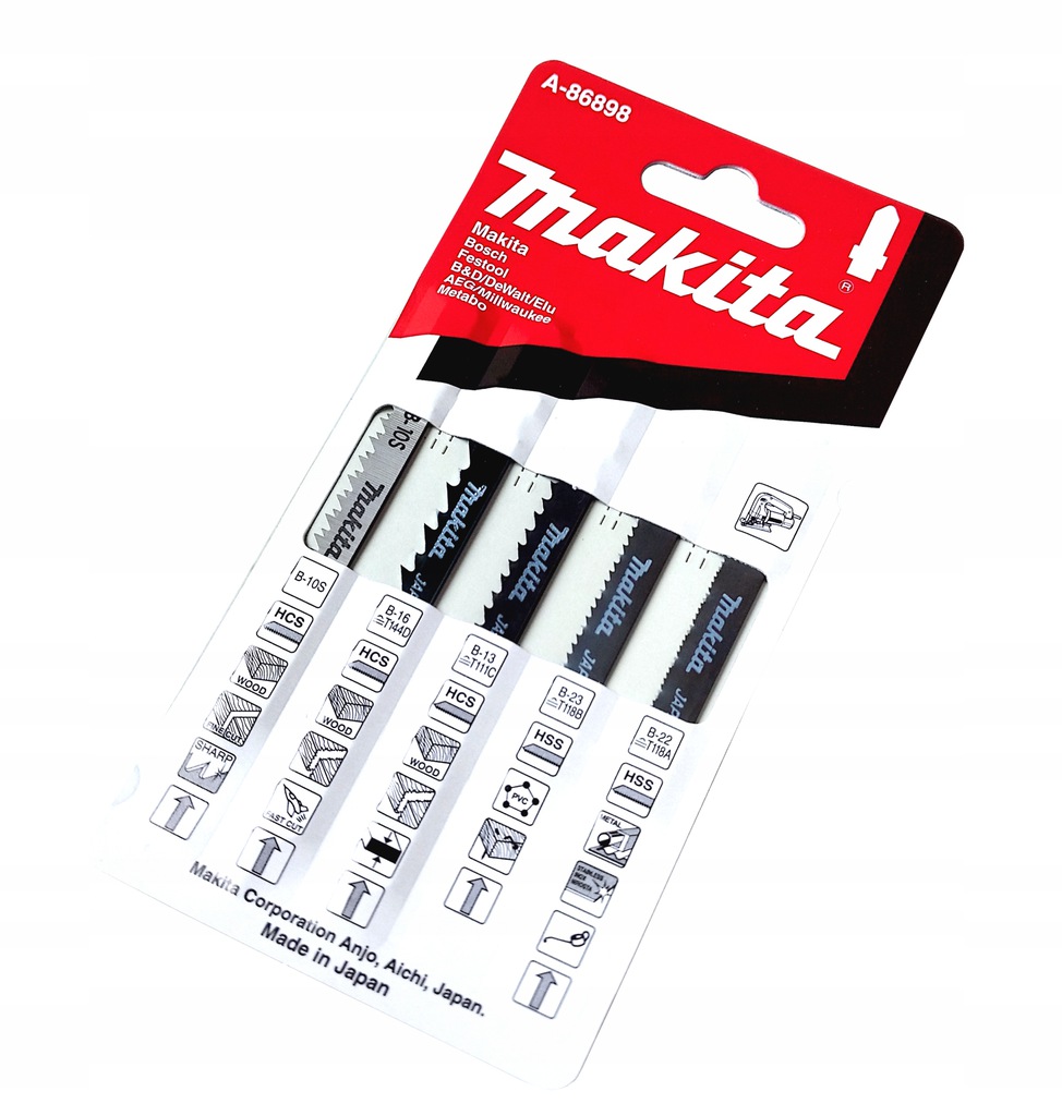 

Makita Zestaw Brzeszczotów Do Wyrzynarek A-86898