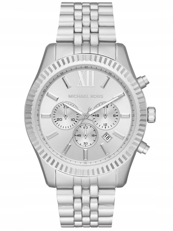 Zegarek Męski Michael Kors MK8405 Srebrny Chronograf 100M Na Dzień Chłopaka