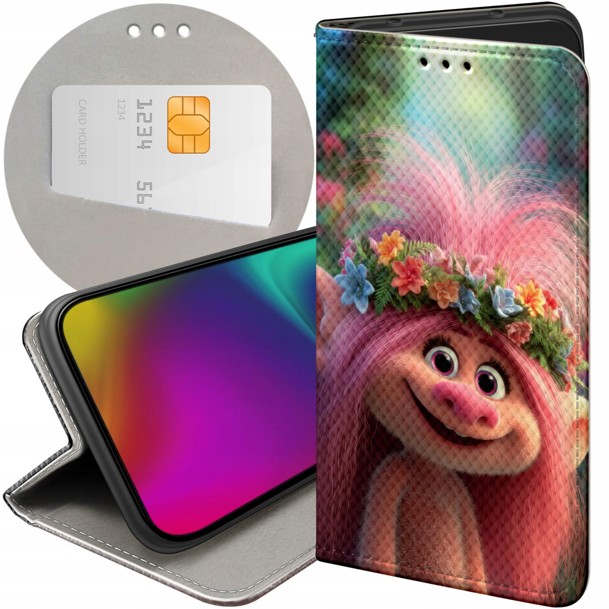 Etui Z Klapką Do Huawei P8 P9 Lite 2017 Trole Stworki Skrzaty Case