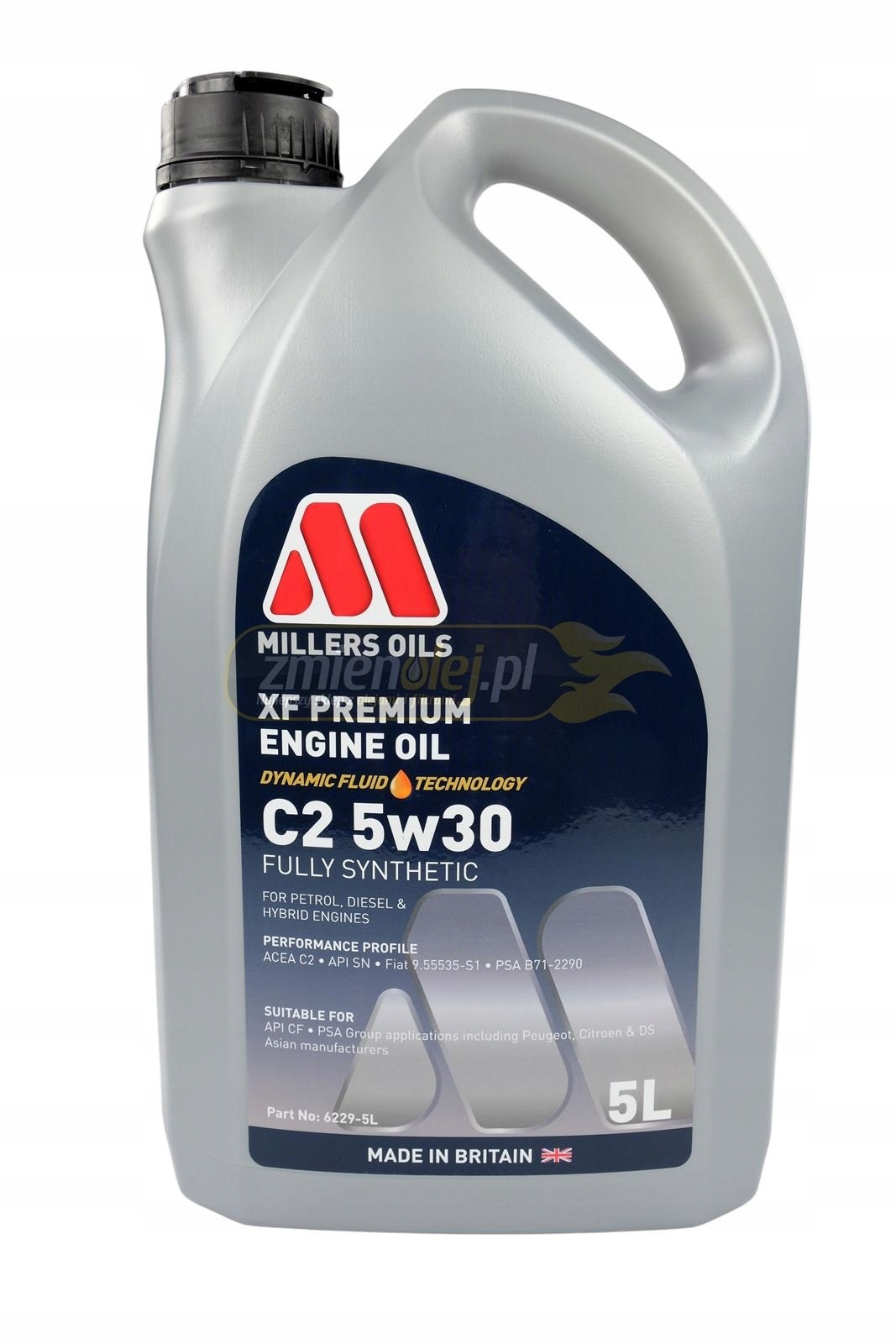 MILLERS XF Prem. C2 5W30 5L SN/CF, C2, FIAT 9.5553