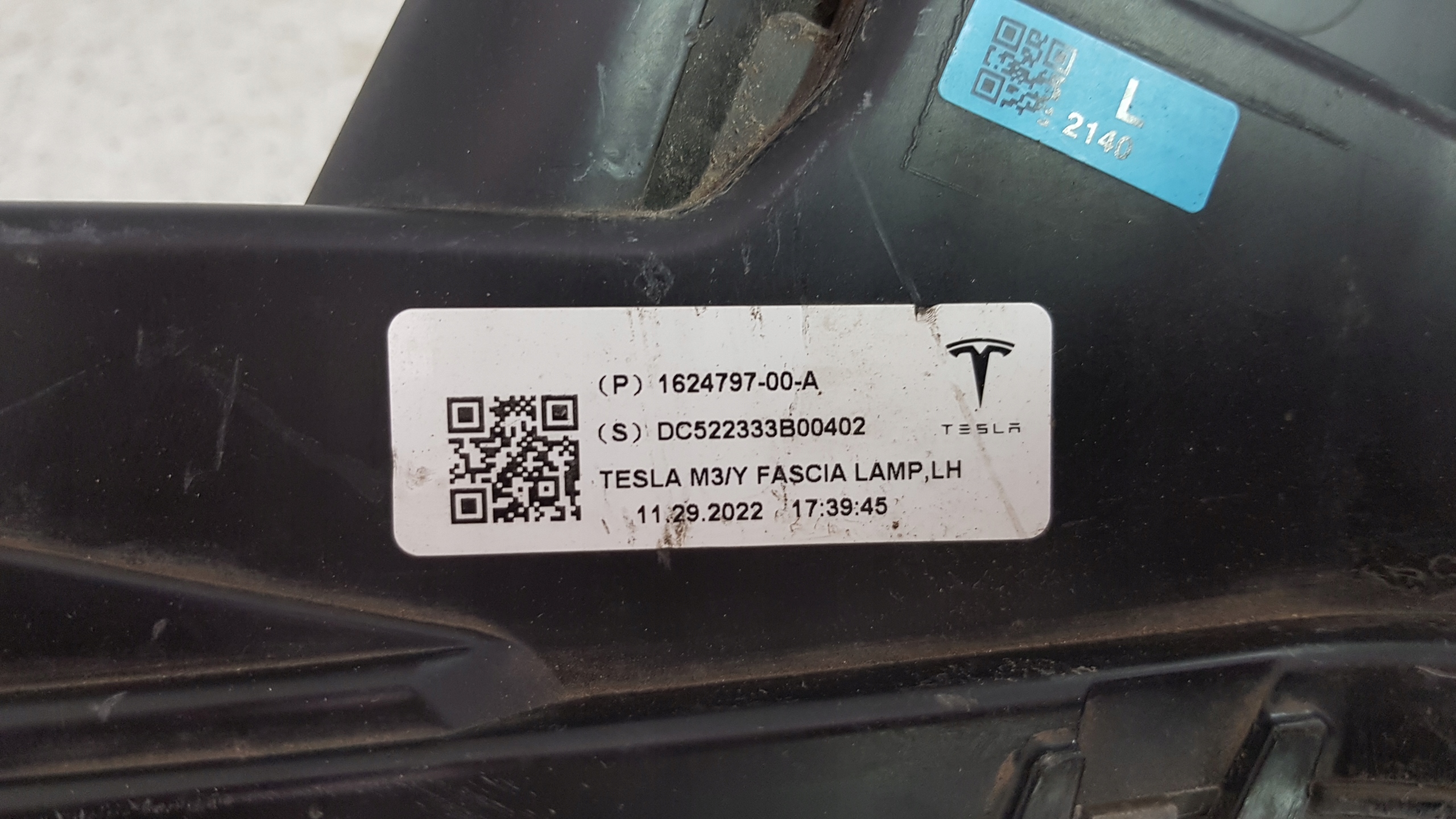 TESLA MODEL 3 III LINKS LED DRL NEBELSCHEINWERFER D 9796