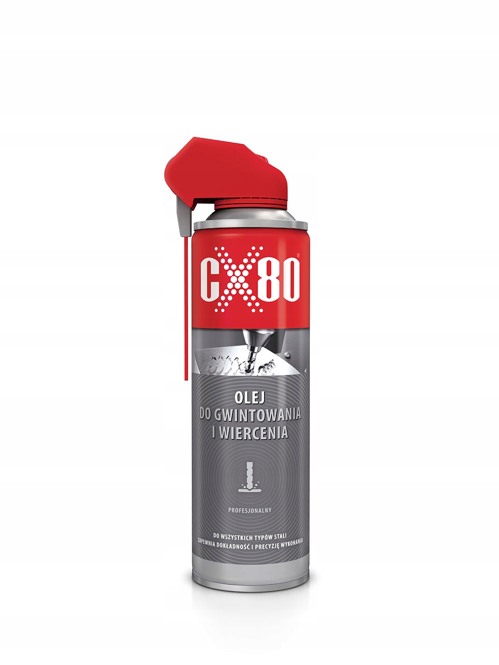 CX80 Olej do obróbki cięcia gwintowania wiercenia stali metalu spray 500ml