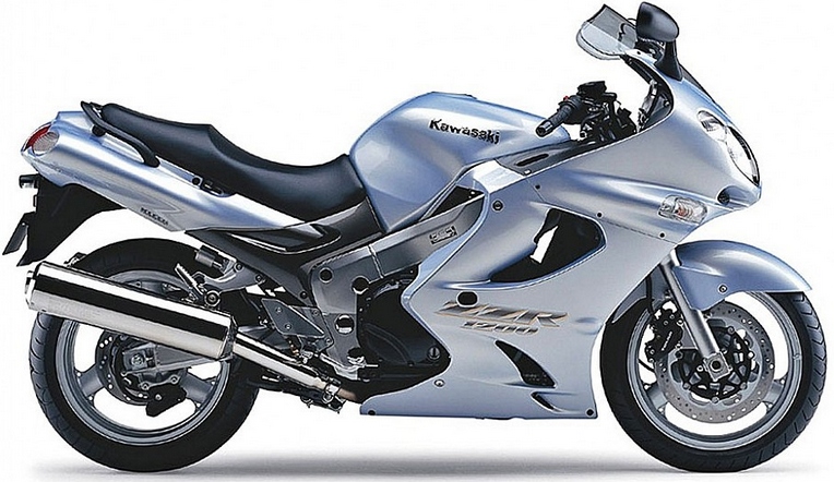 Samolepky Na Motocykl Juula Pro Kawasaki Zzr 1200 2003-2004 Stříbrné 473