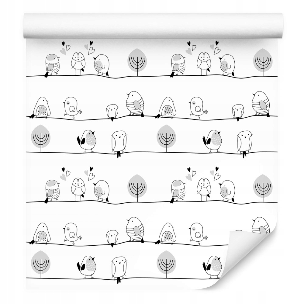 Tapeta Ptáci a stromy /292436852