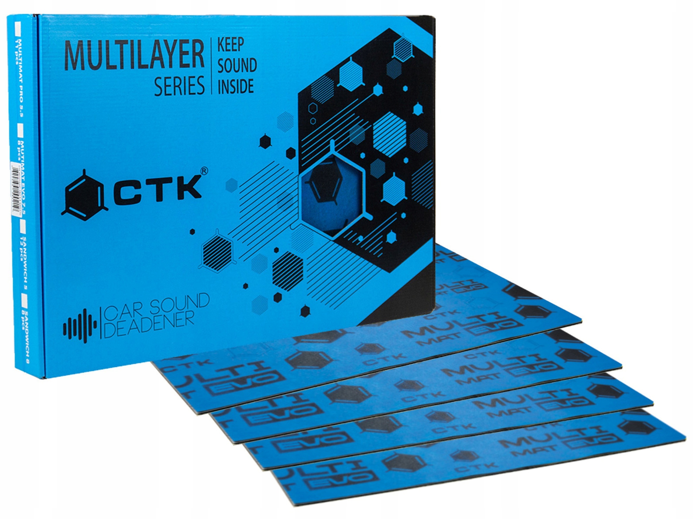 Tlumící Podložka Butyl Kauczuk Pěna 8ks 1,5 m2 Ctk Multimat Evo 7.5 Box