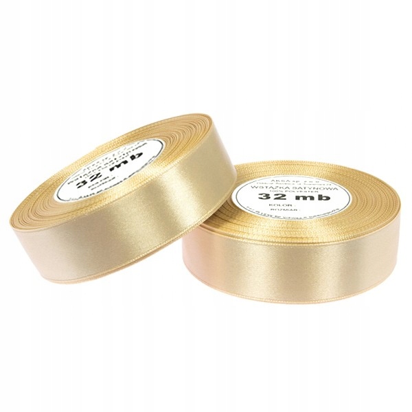 

Wstążki wstążka tasiemka satynowa cappuccino 25mm