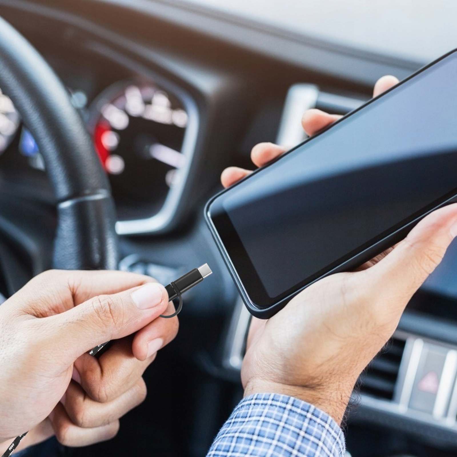 KABEL USB TYP C SZYBKIE ŁADOWANIE, DANE, PRZENOŚNE Marka bez marki