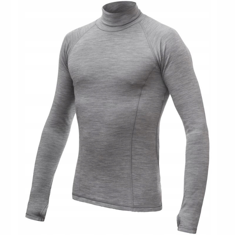 Sensor Triko Merino Bold Roll Neck pánské dlouhý chladně šedá XL