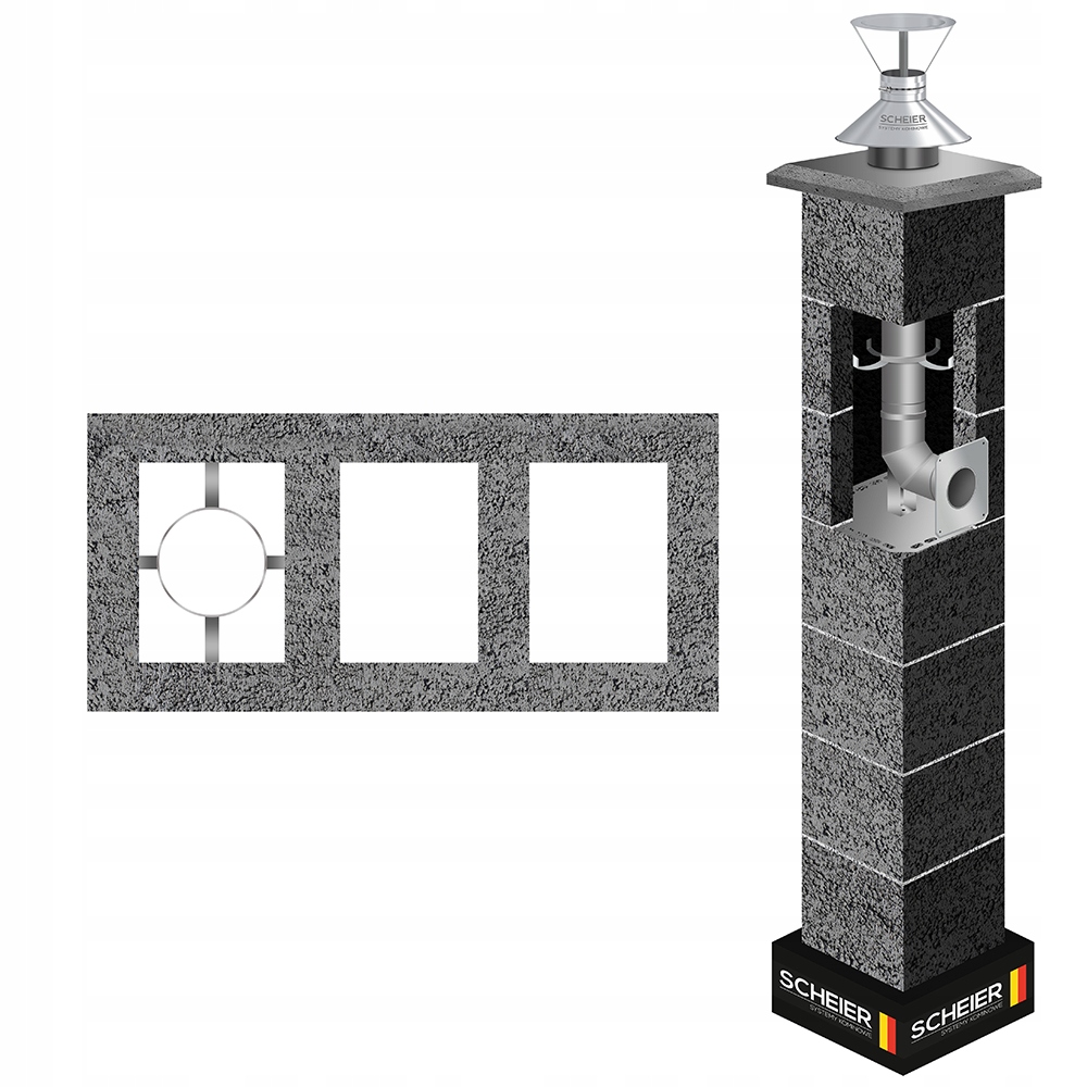 Systémový komínový systém Inox 80 4 m, plyn W3