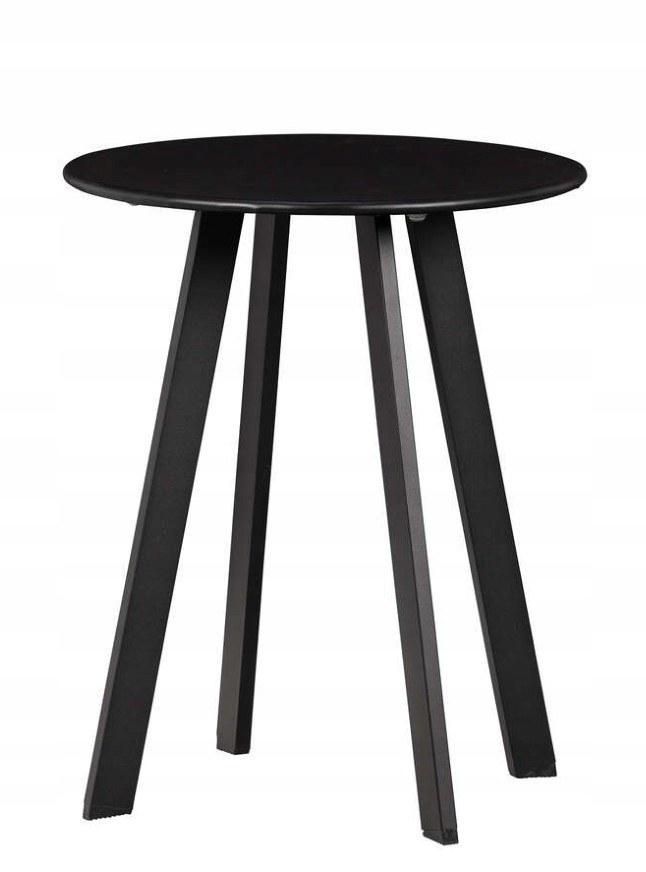 Kávový stolek Fer kovový, Ø40 cm, černý, Woood