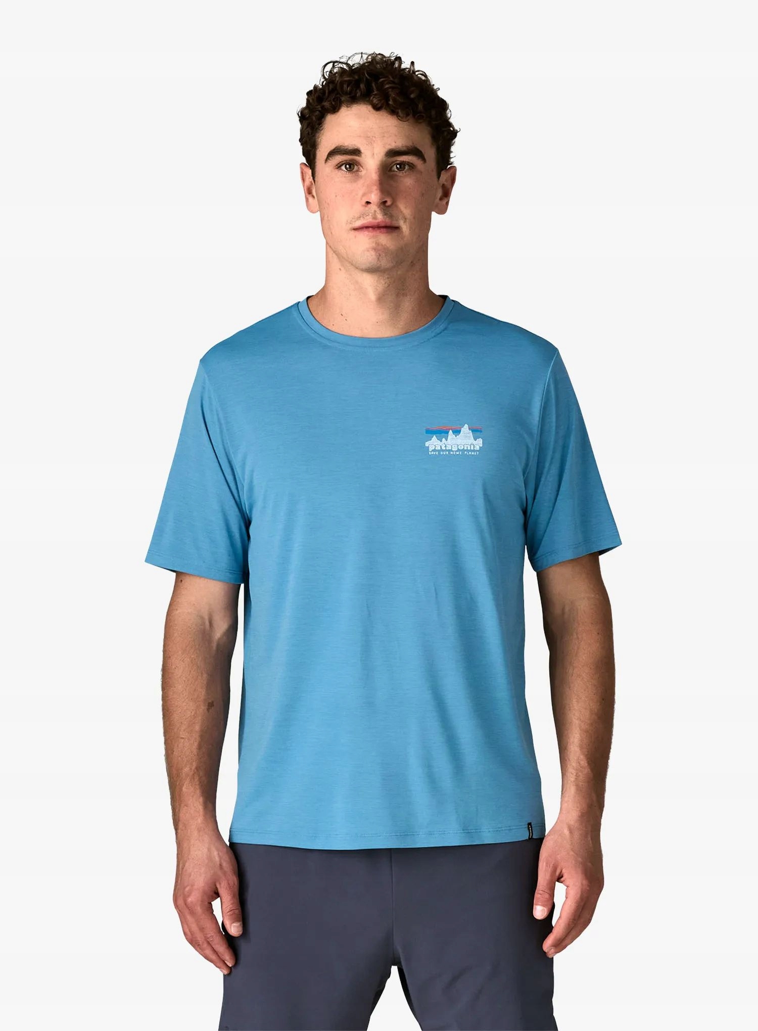 Tričko Patagonia Cap Cool Daily Shirt 73 Skyline shore blue x-dye L