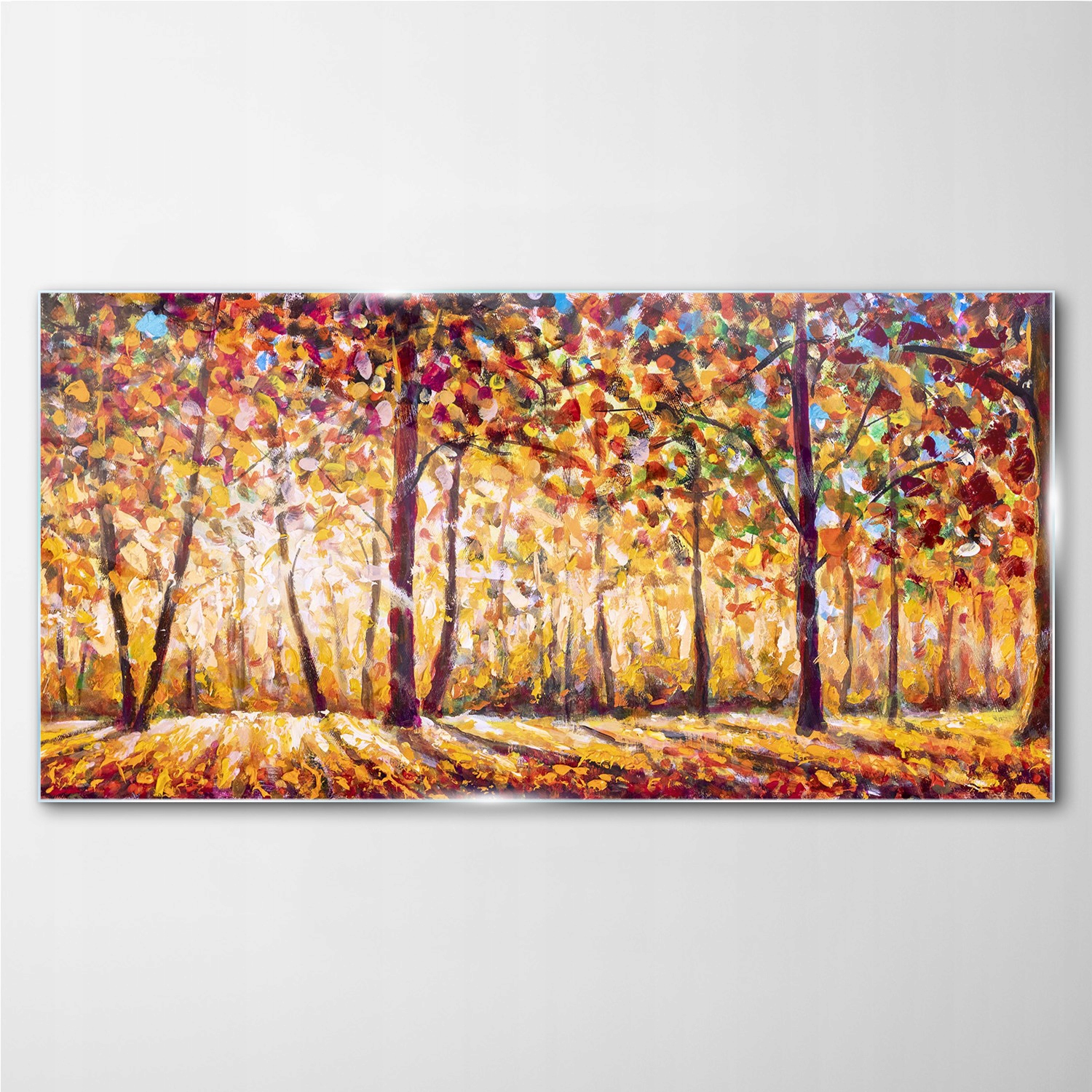 

Obraz szklany z nadrukiem Jesienny las 100x50 cm