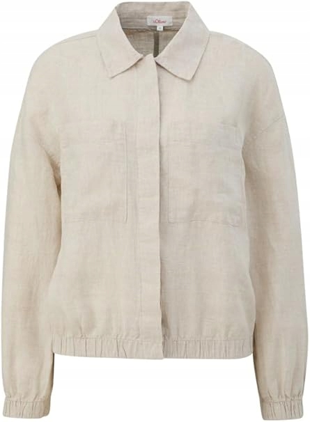 S Oliver Lenia Klasická Béžová Košile Se Stojáčkem 46 J7A