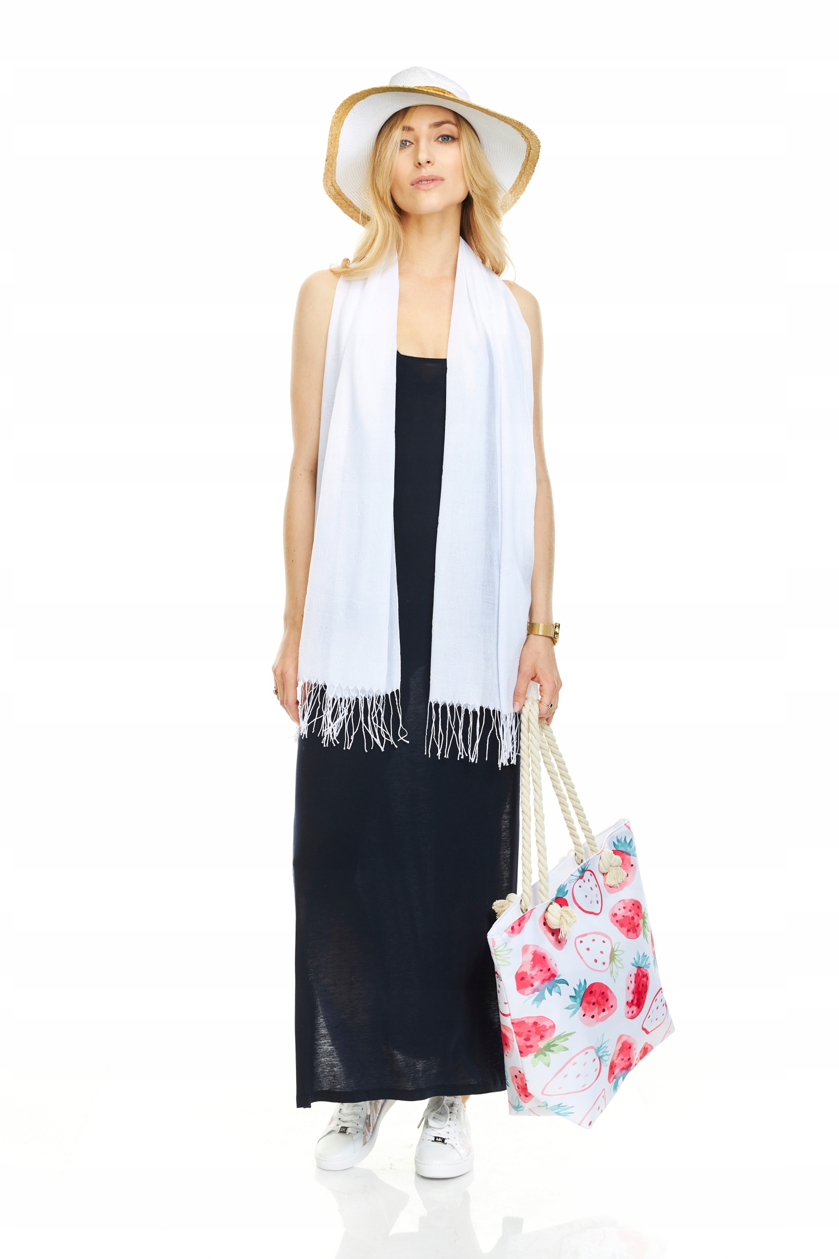 KAPELUSZ KLASYCZNY Z NATURANEJ SŁOMY SŁOMIANY biel Rodzaj słomkowy