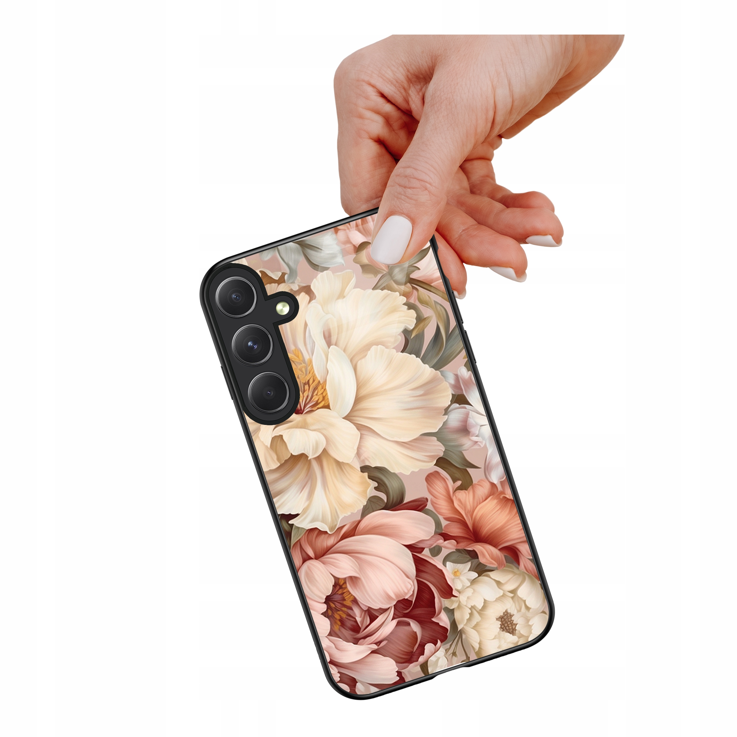 Etui szklane ceramiczne do Samsung Galaxy S25 Fe Bukiet kwiatów