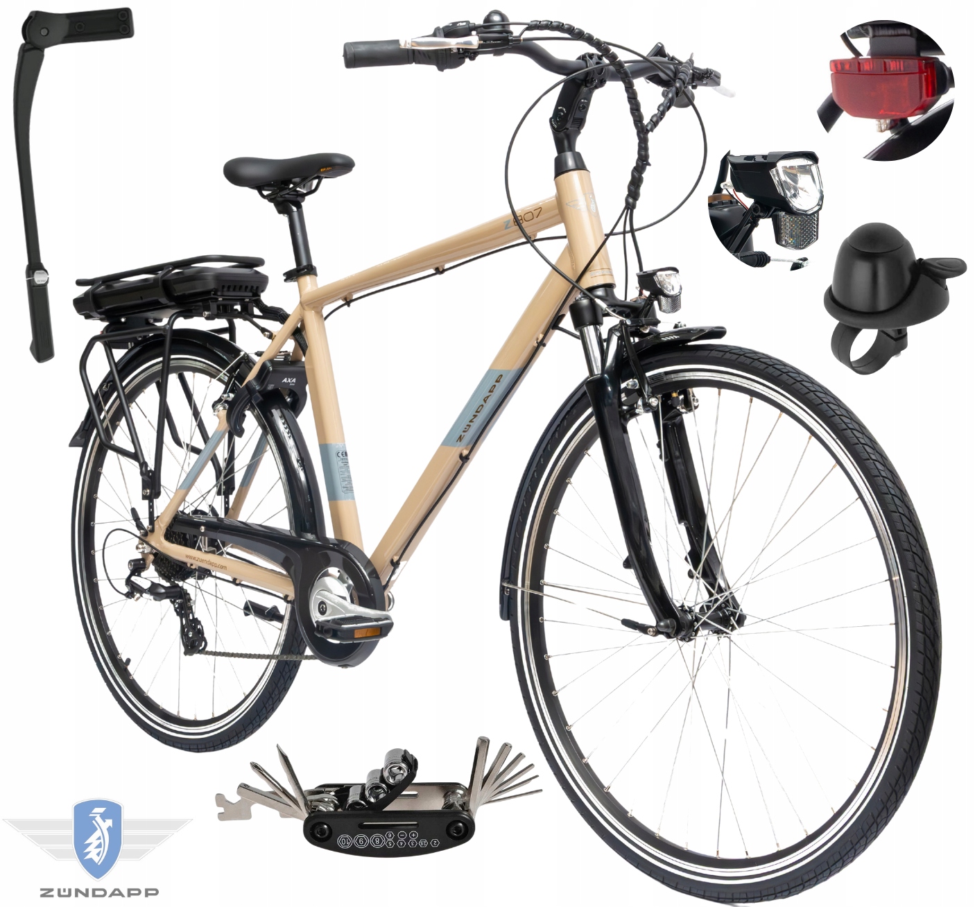 Rower Elektryczny Męski Trekkingowy 28" Shimano 2025 Aluminium 250 W LCD