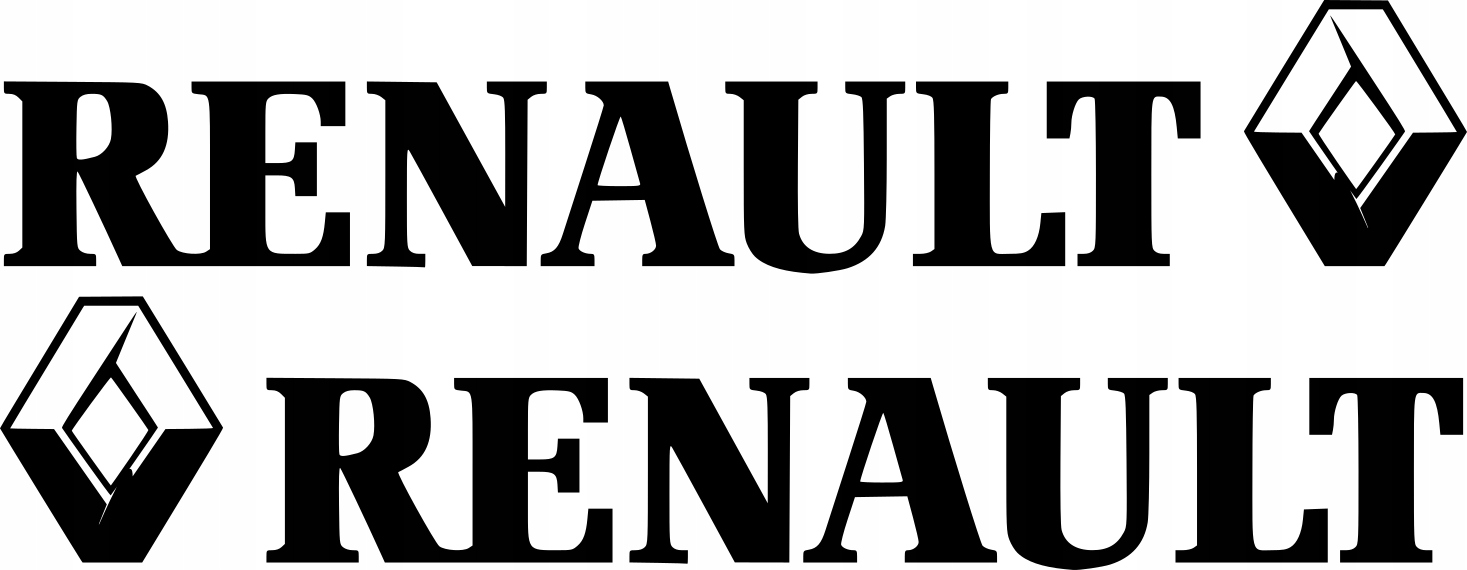 

Naklejka na samochód Renault 2szt 20x4cm