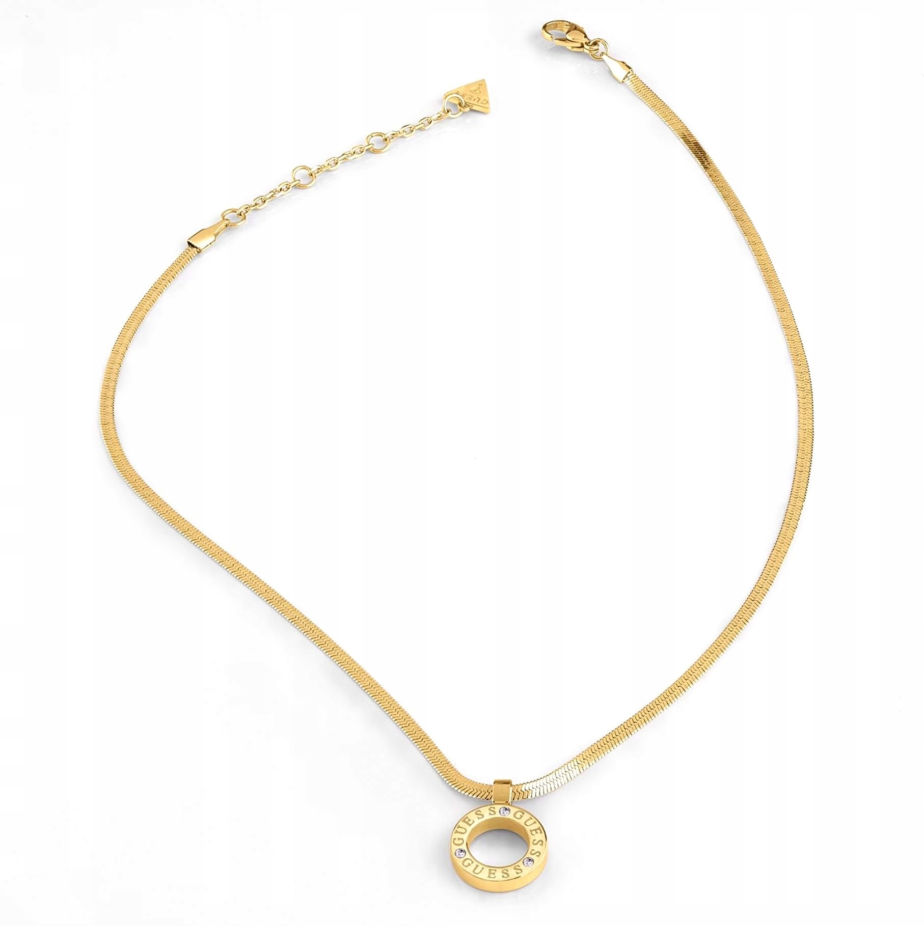 Naszyjnik Guess wz monetą Circle Lights JUBN03171J