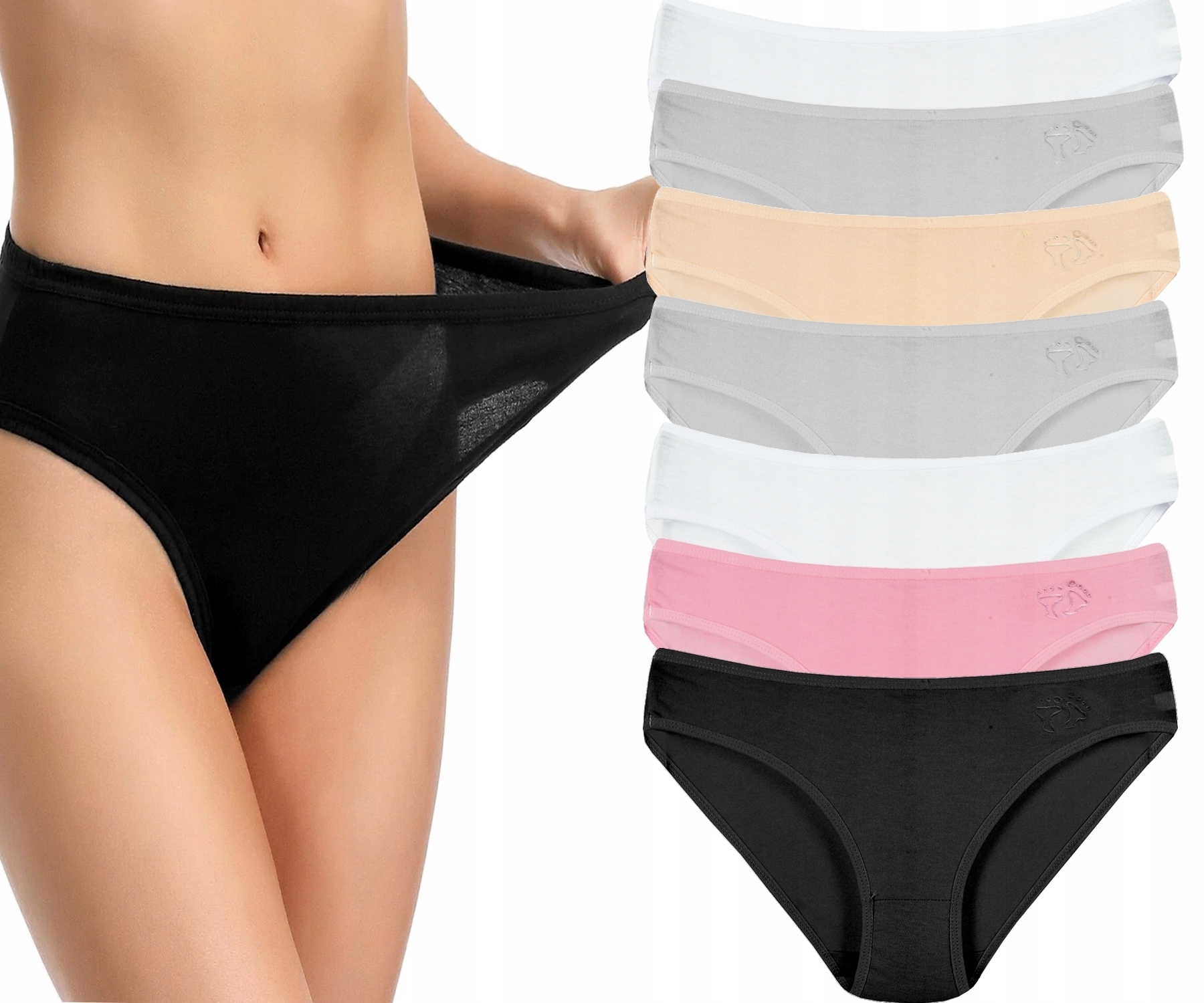 

7 Par Majtki Figi Damskie Klasyczne XL/XXL 31